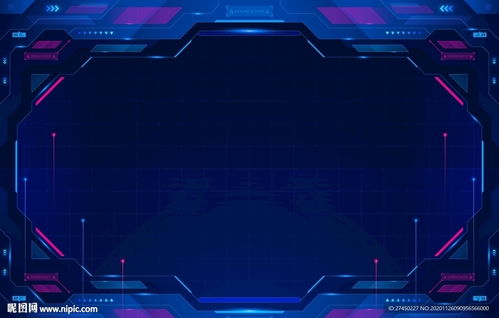 藍色科技面板圖片